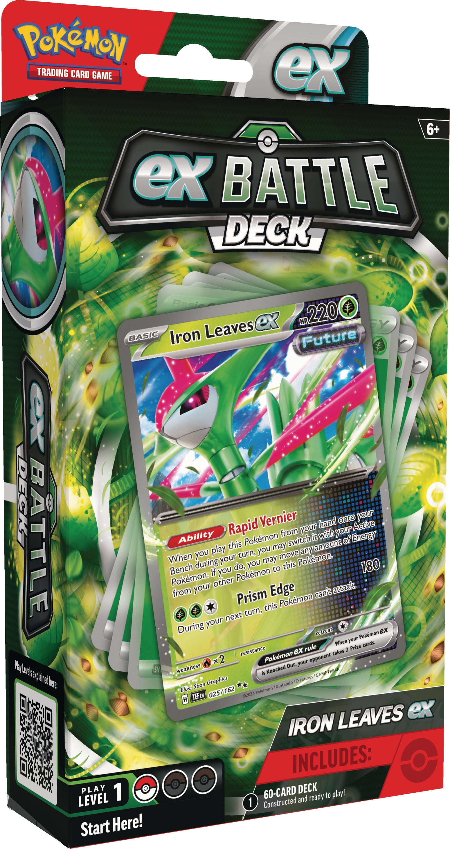 Cartas Pokemon Tapu Koko ex/Iron Leaves ex Battle Deck Español