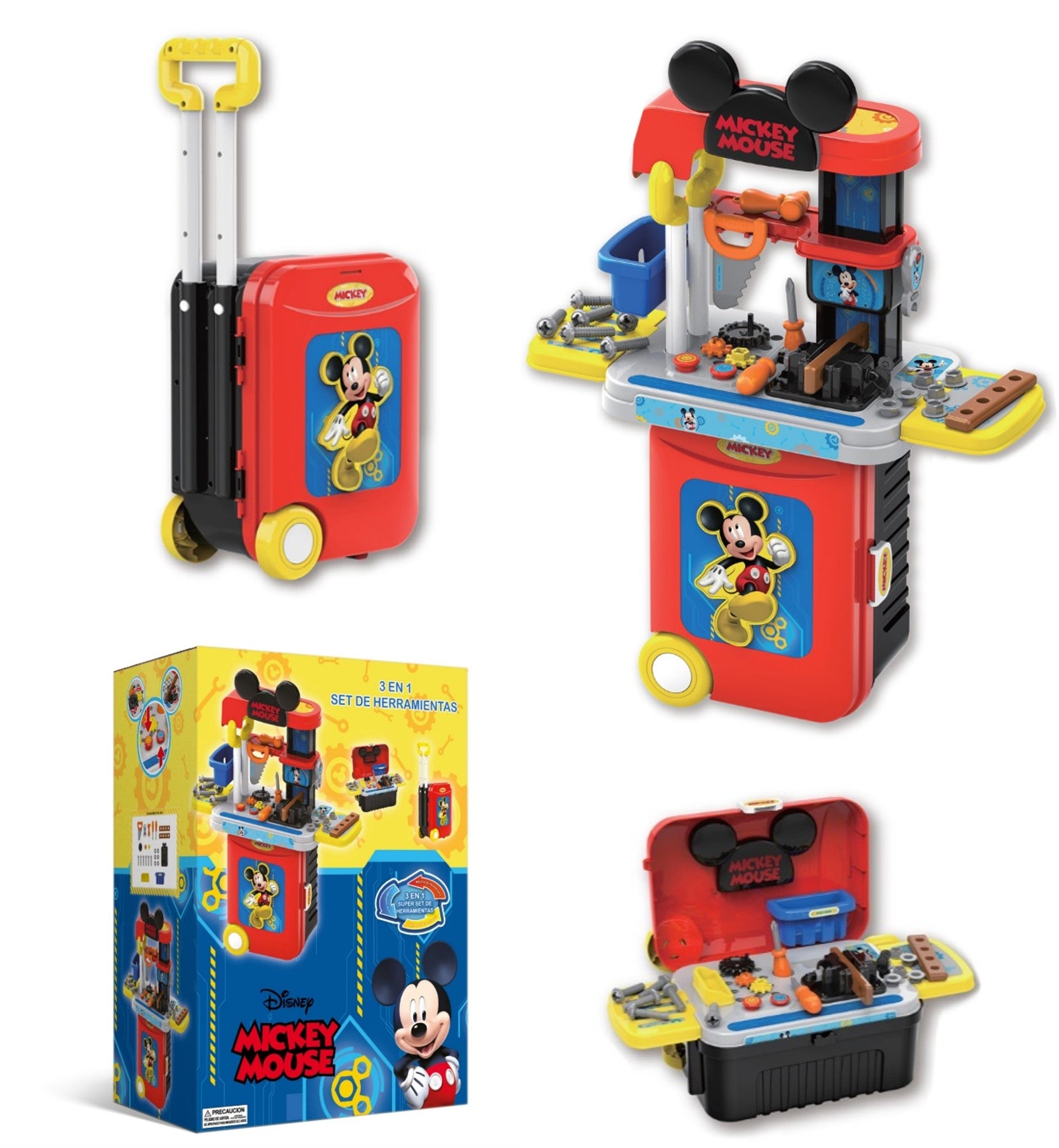 Maleta De Herramientas 3 en 1 Mickey Disney