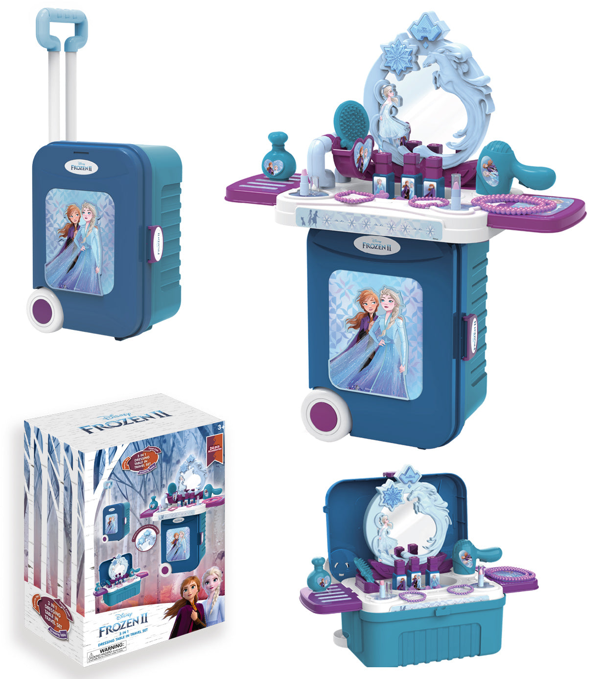Maleta De Belleza 3 en 1 Frozen Disney