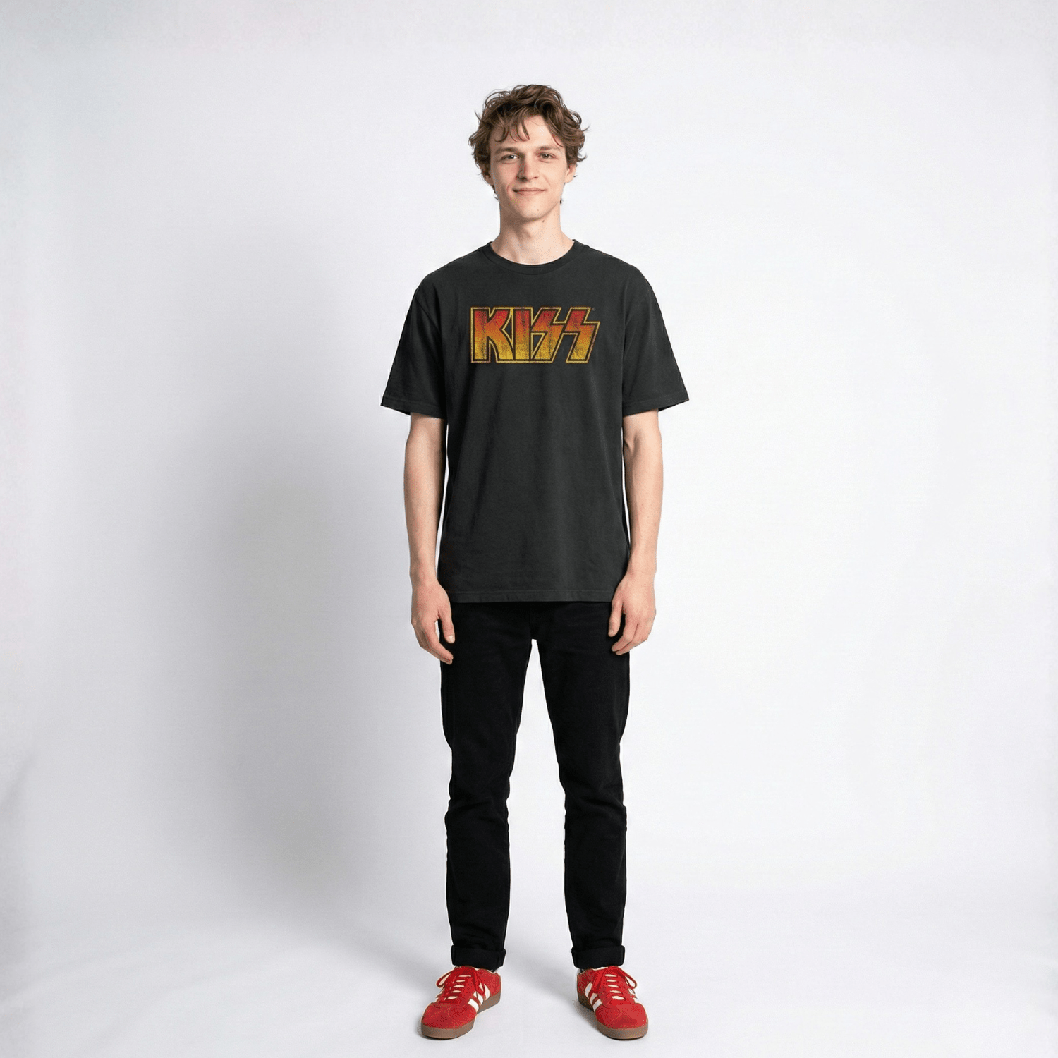 Polera Manga Corta Hombre Logo Negro Kiss - Poleras Chile | The Brands Club cl