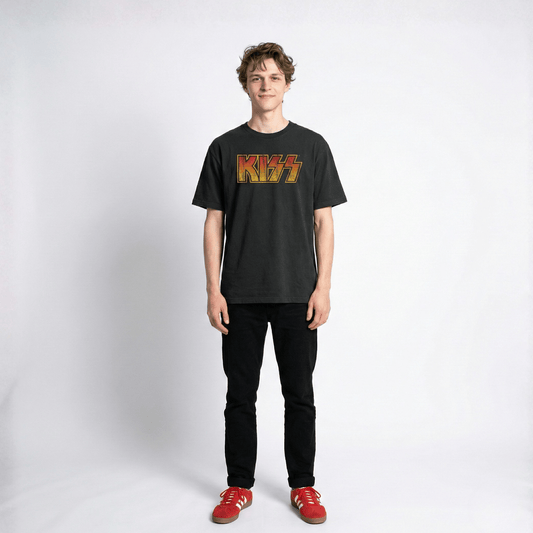 Polera Manga Corta Hombre Logo Negro Kiss - Poleras Chile | The Brands Club cl