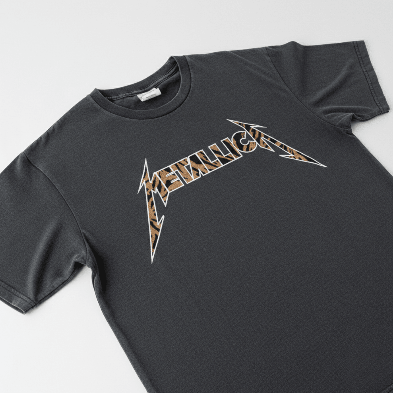Polera Manga Corta Logo Negro Metallica - Poleras Chile | The Brands Club cl