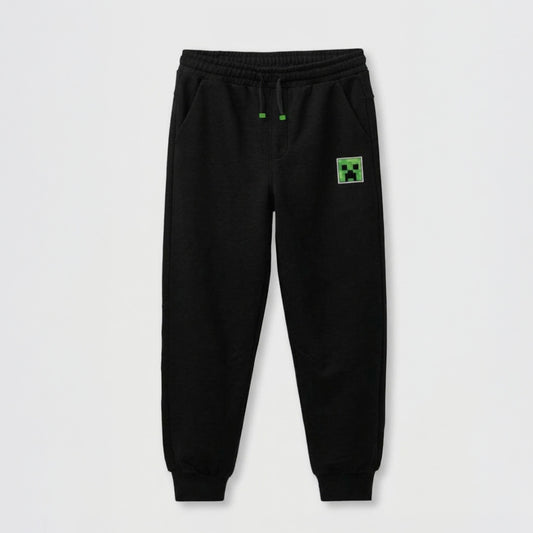 Pantalón de Buzo Niño Minecraft Personaje Bolsillo Negro - Pantalones Chile | The Brands Club cl