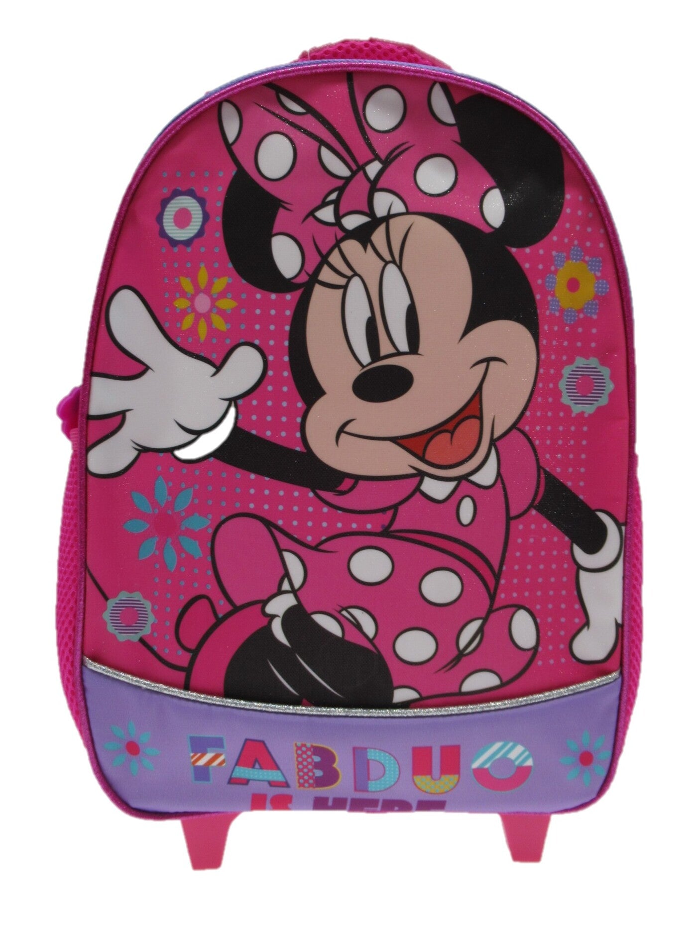 Mochila Escolar con Ruedas Niña Fabduo Minnie Rosado Disney - Mochilas Chile | The Brands Club cl