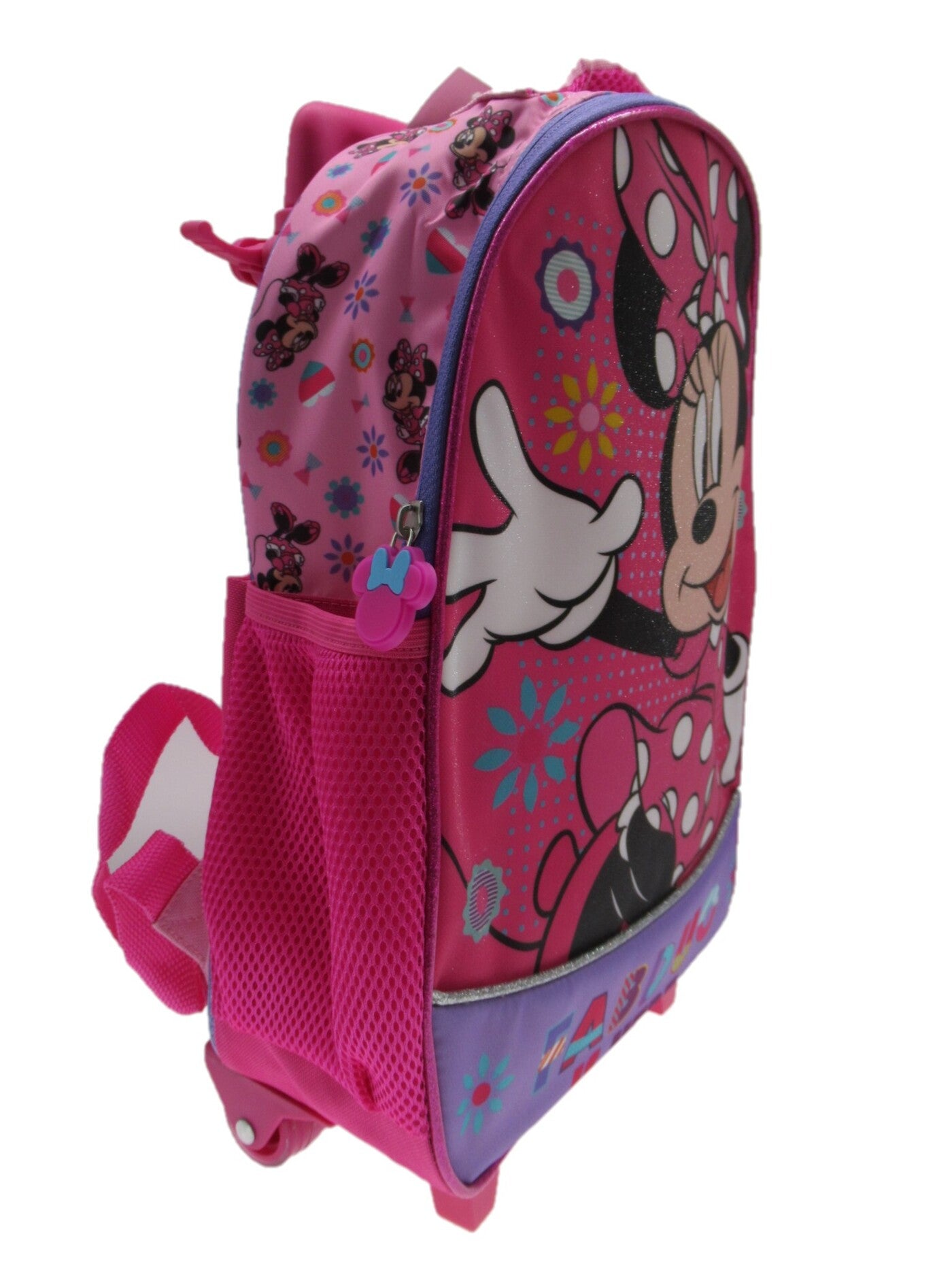 Mochila Escolar con Ruedas Niña Fabduo Minnie Rosado Disney - Mochilas Chile | The Brands Club cl