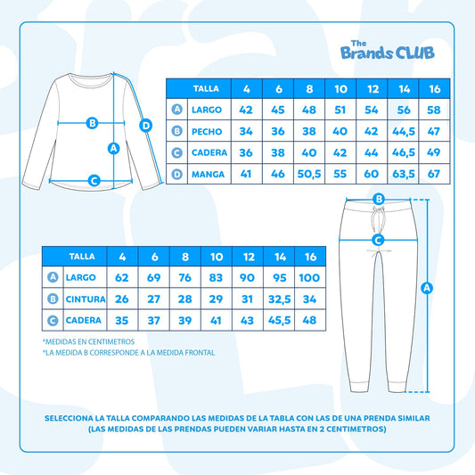 Pijama Manga Larga Juvenil Lilo & Stitch Celeste Disney - Pijamas Chile | The Brands Club cl