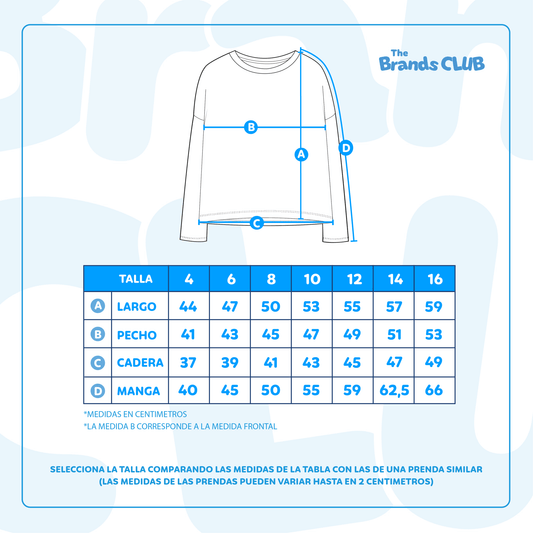 Polera Manga Larga Niña Personaje Blanco Hello Kitty - Poleras Chile | The Brands Club cl