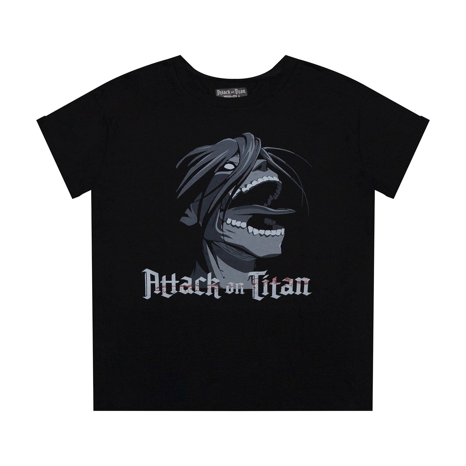 Polera Hombre Eren Jaeger Negro Attack on Titan