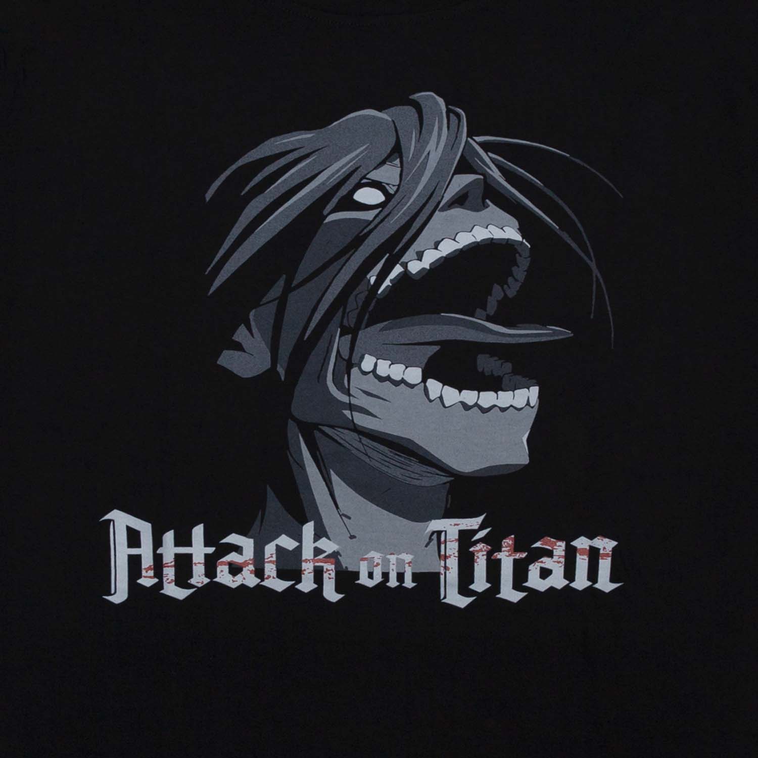 Polera Hombre Eren Jaeger Negro Attack on Titan