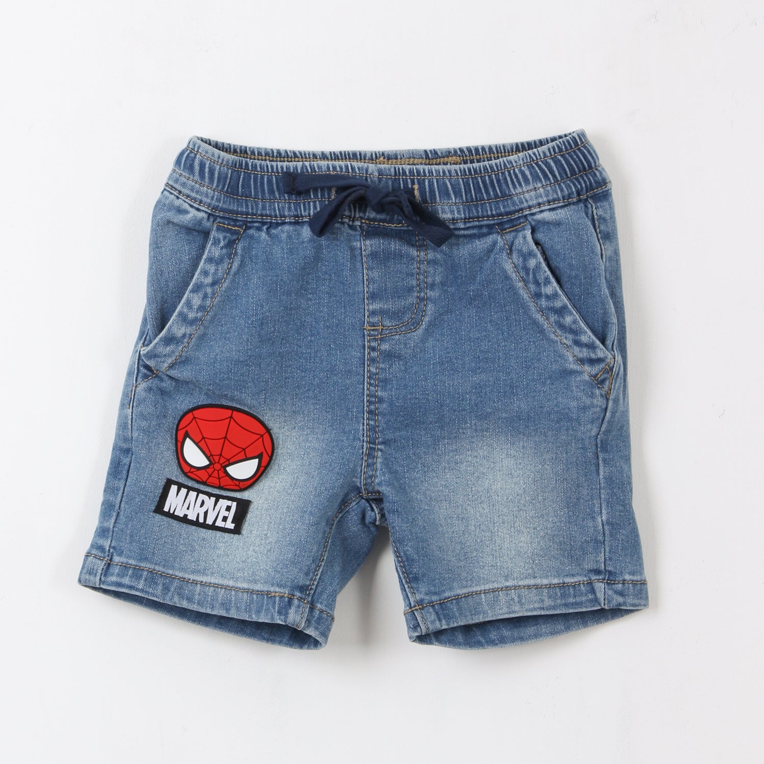 Short Niño Denim Azul Spidey Marvel