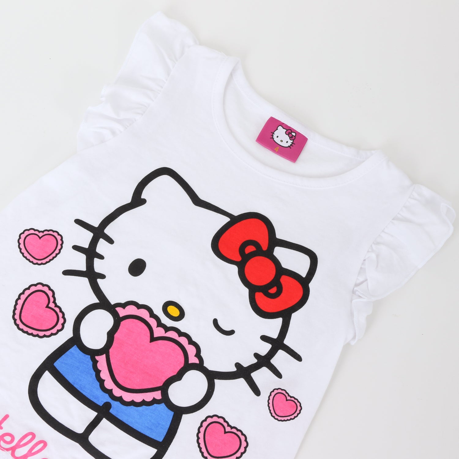 Conjunto Niña Blanco Corazón Hello Kitty