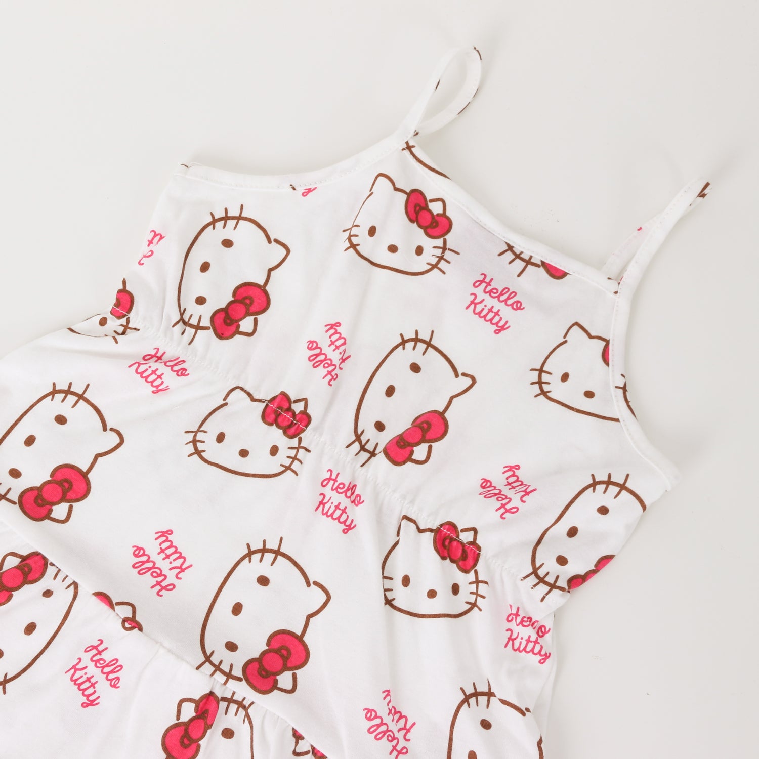 Vestido Niña Blanco Full Print Hello Kitty