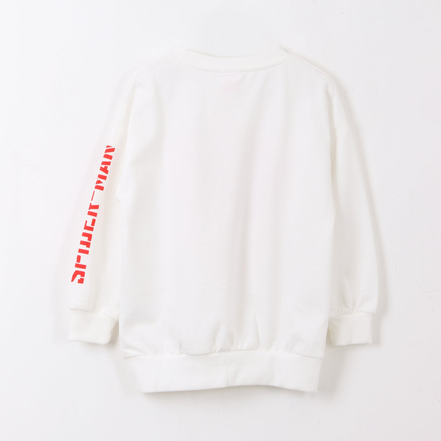 Poleron Cerrado Niño Blanco Cara Spiderman Marvel