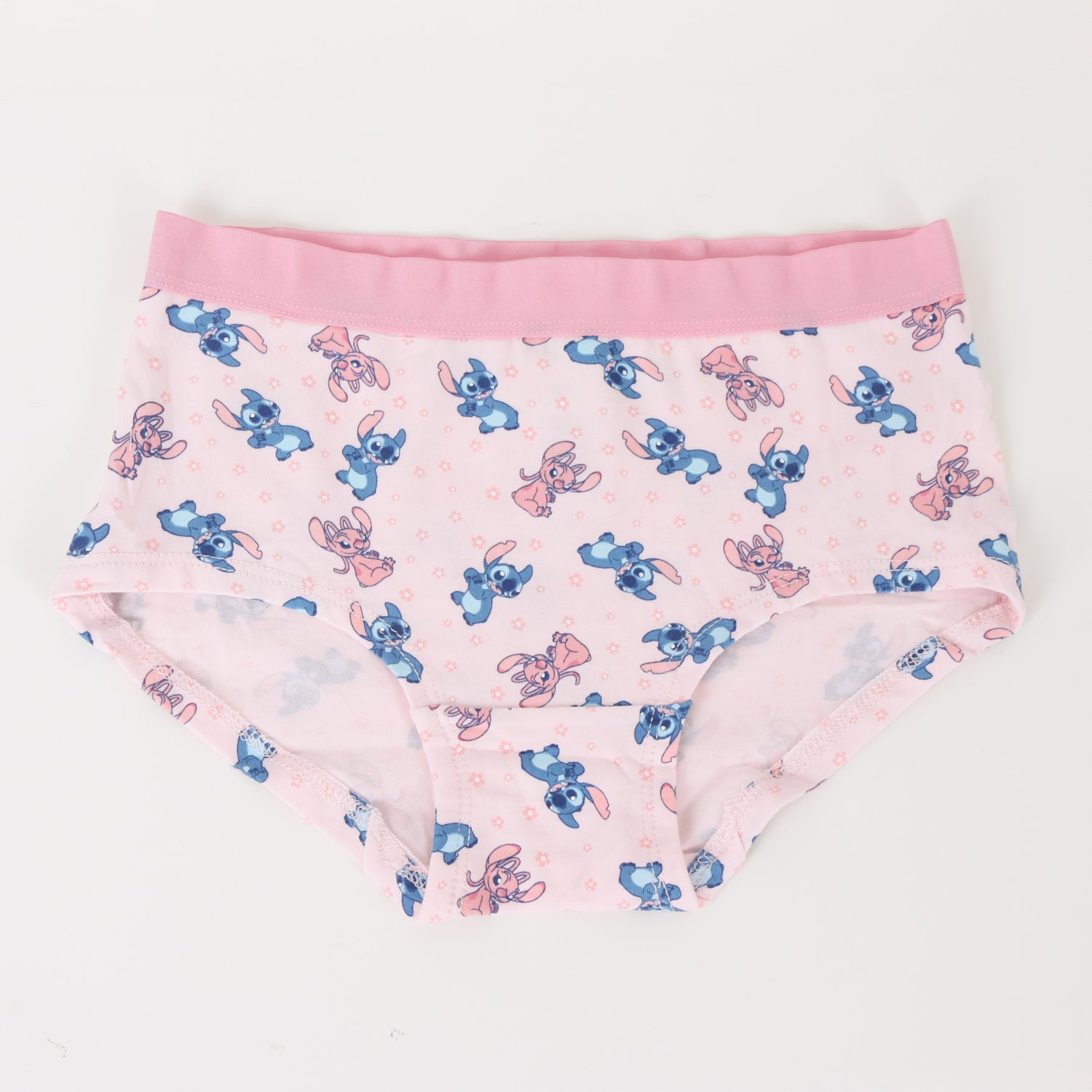 Tripack Calzón Niña Rosado Flores Lilo & Stitch Disney