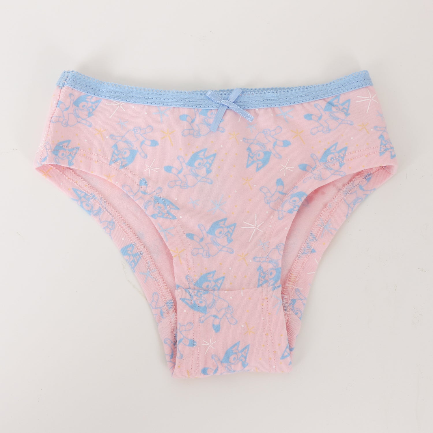 Tripack Calzón Niña Celeste Estrellas Bluey