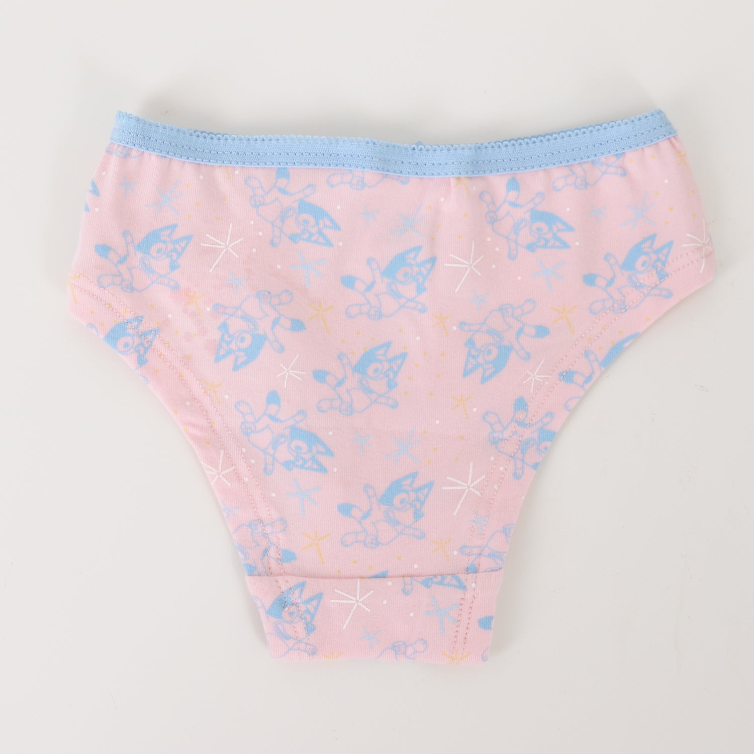 Tripack Calzón Niña Celeste Estrellas Bluey