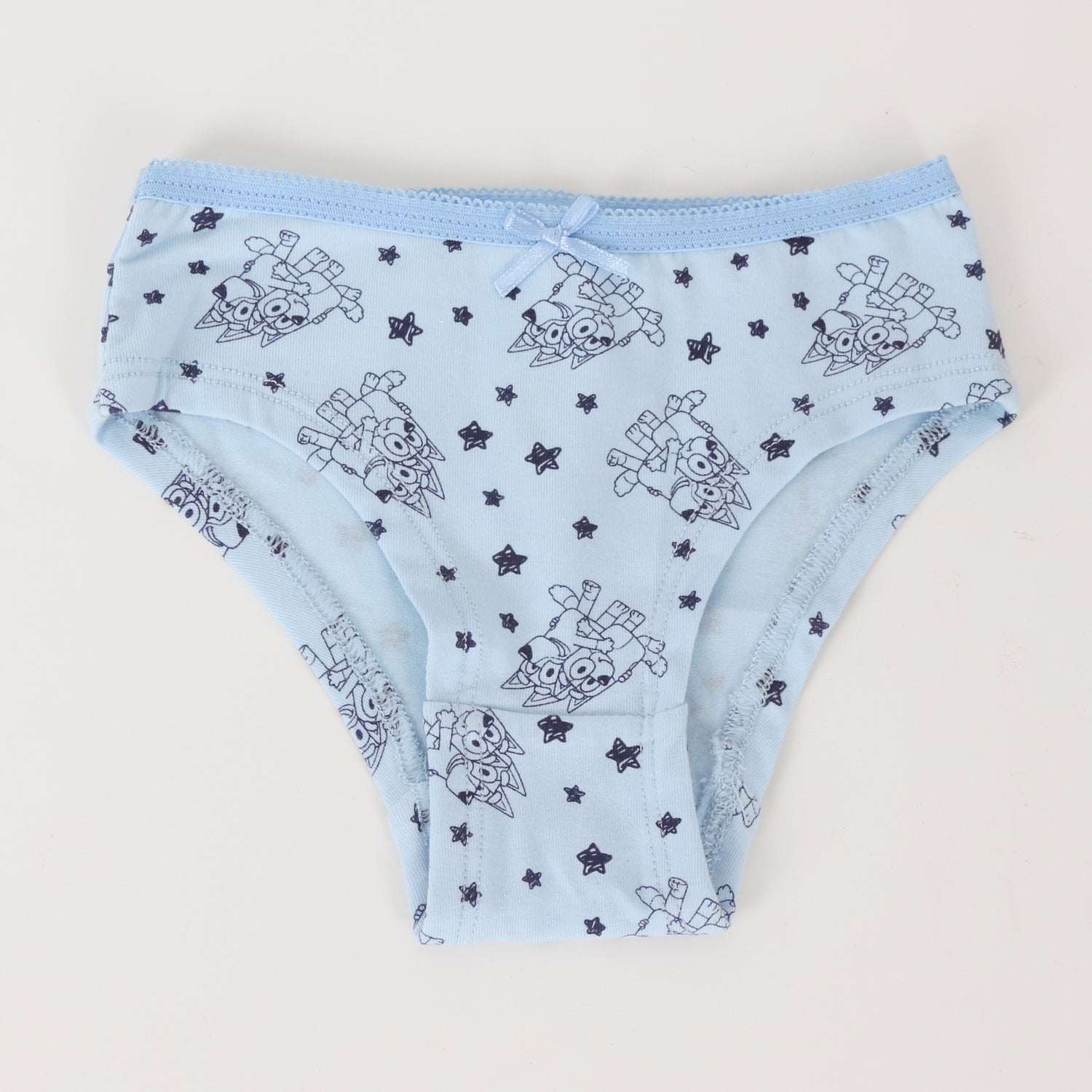 Tripack Calzón Niña Celeste Estrellas Bluey