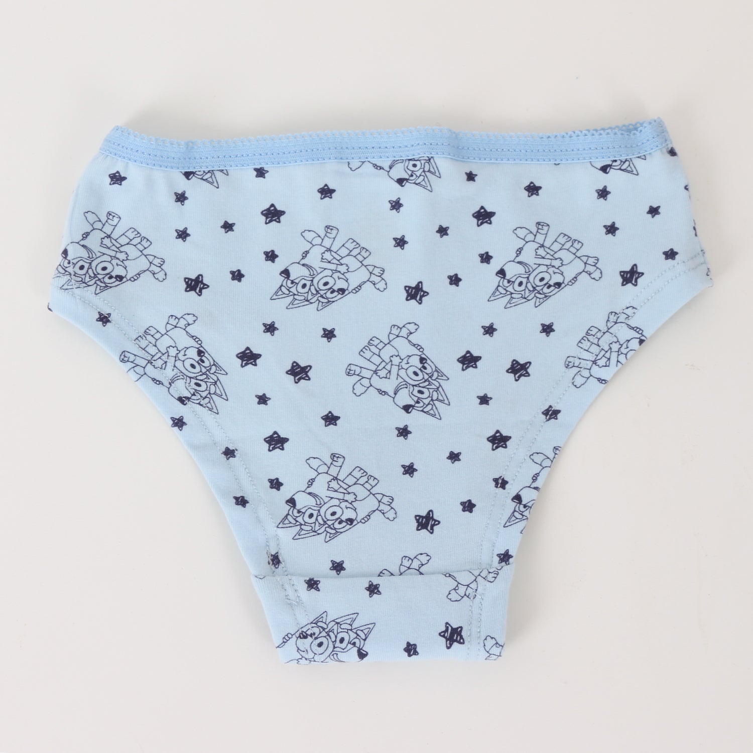 Tripack Calzón Niña Celeste Estrellas Bluey