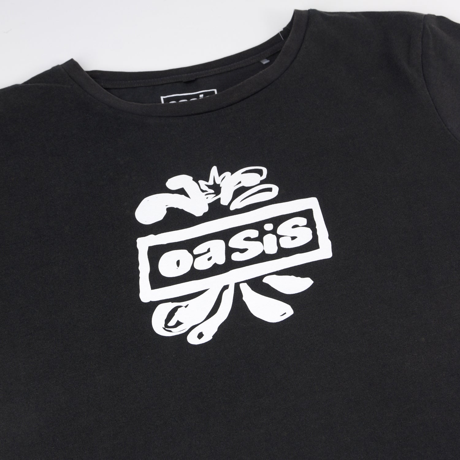 Polera Manga Corta Mujer Negro Playlist Oasis