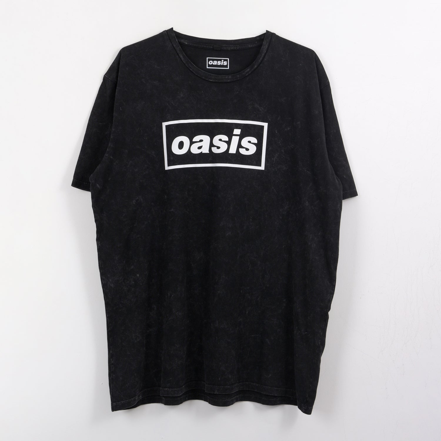 Polera Manga Corta Hombre Gris Logo Oasis