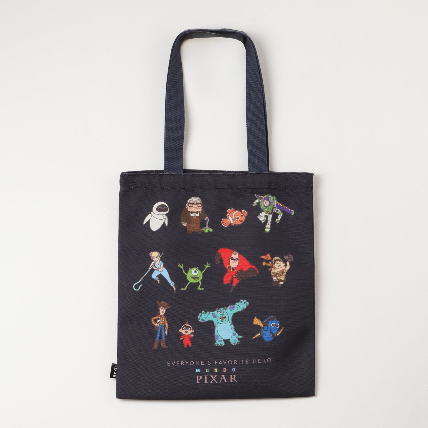 Totebag Niño Azul Full Personajes Pixar Disney