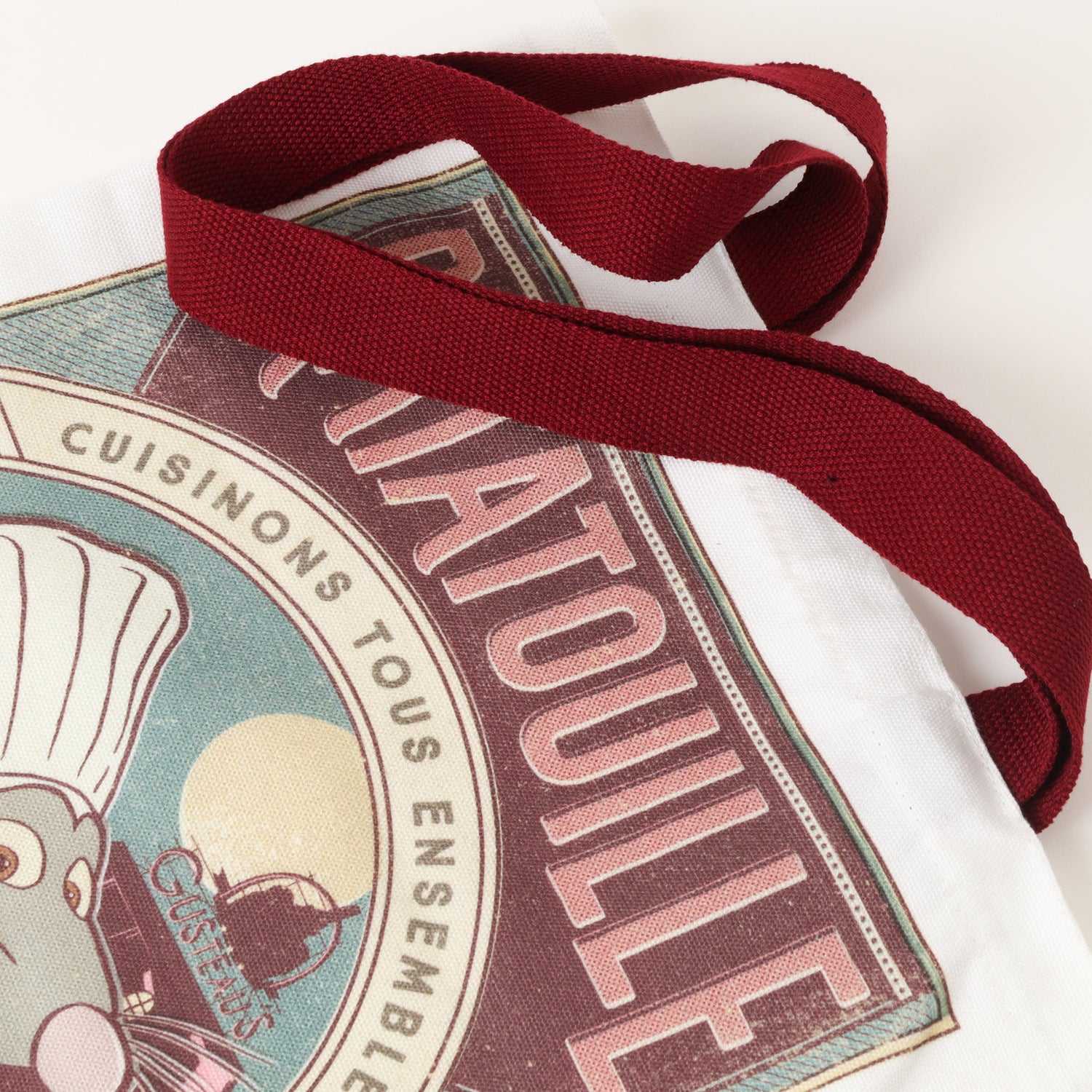 Totebag Niño Blanco Ratatouille Pixar Disney