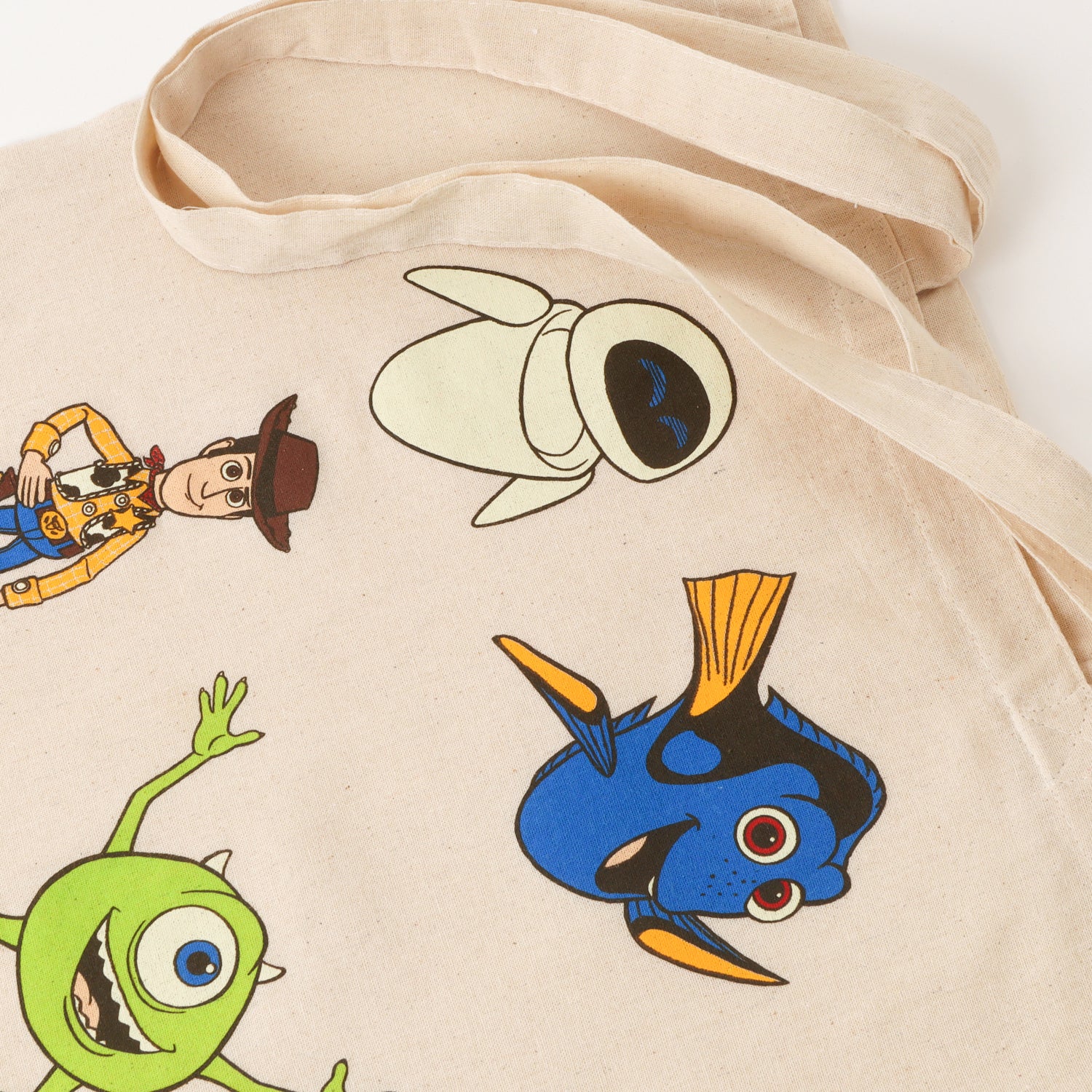 Totebag Niño Beige Full Personajes Pixar Disney