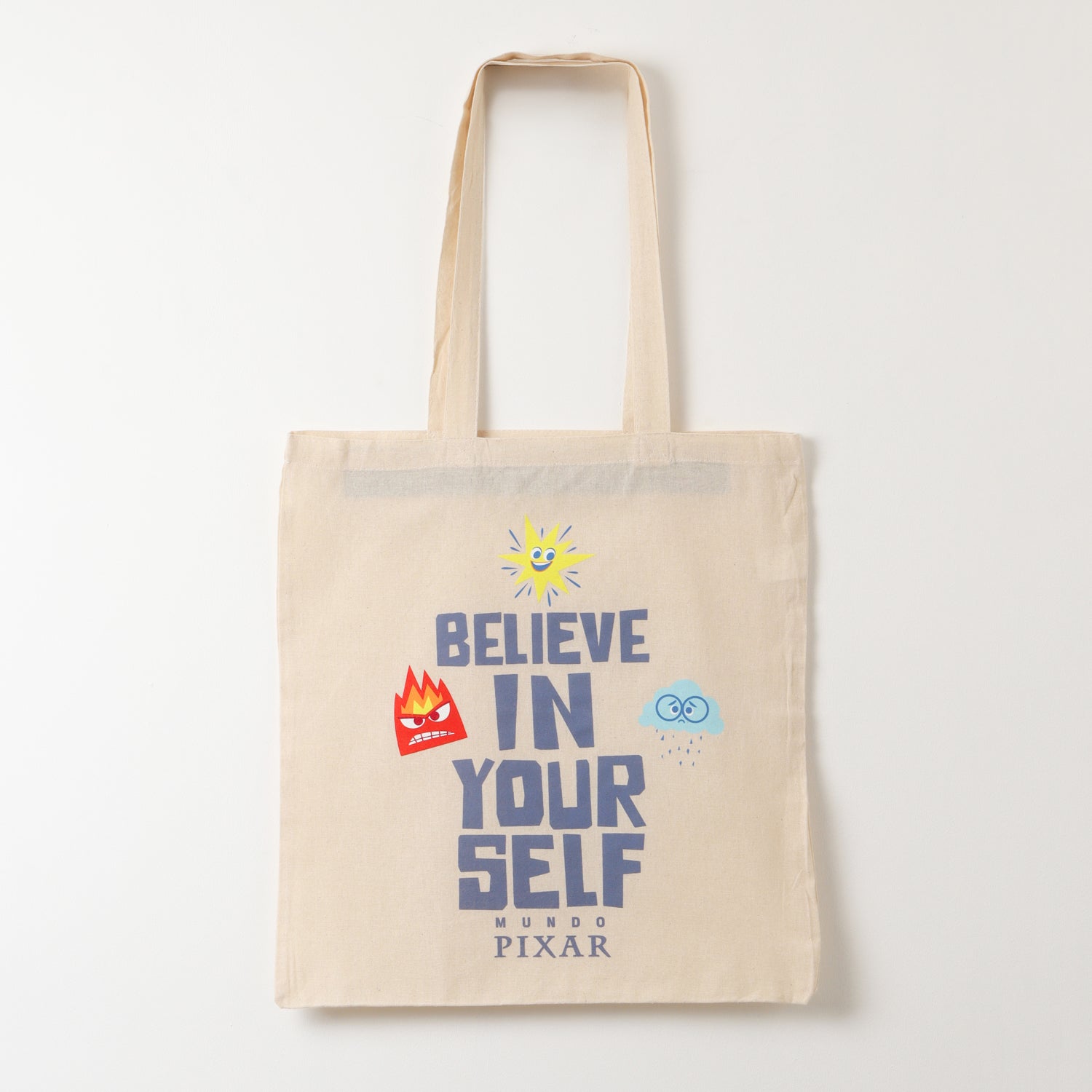 Totebag Niño Beige Personajes Colo Pixar Disney