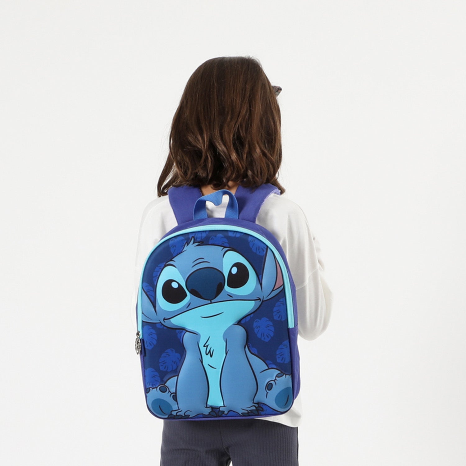 Mochila Unisex Stitch Face 3D Azul Disney - Mochilas Chile | The Brands Club cl