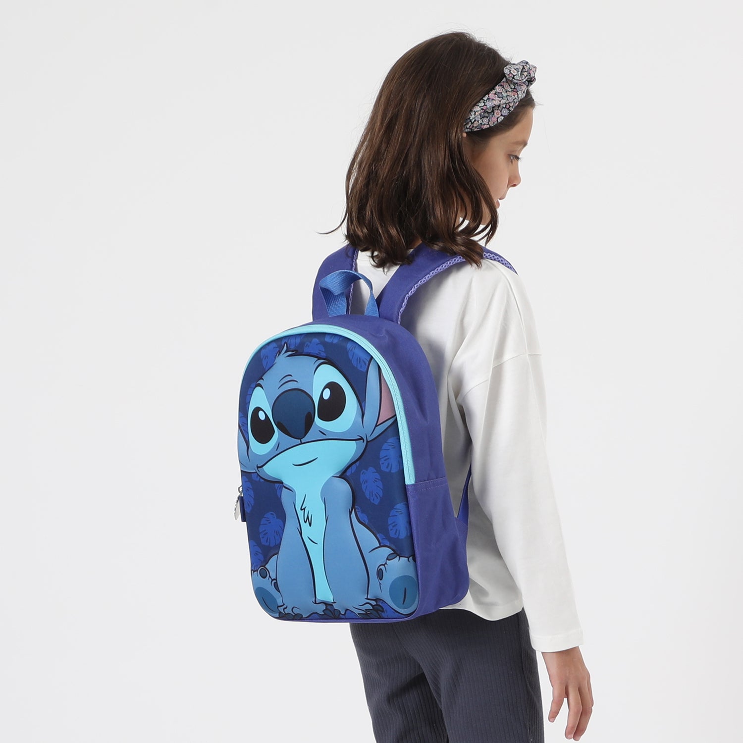 Mochila Unisex Stitch Face 3D Azul Disney - Mochilas Chile | The Brands Club cl