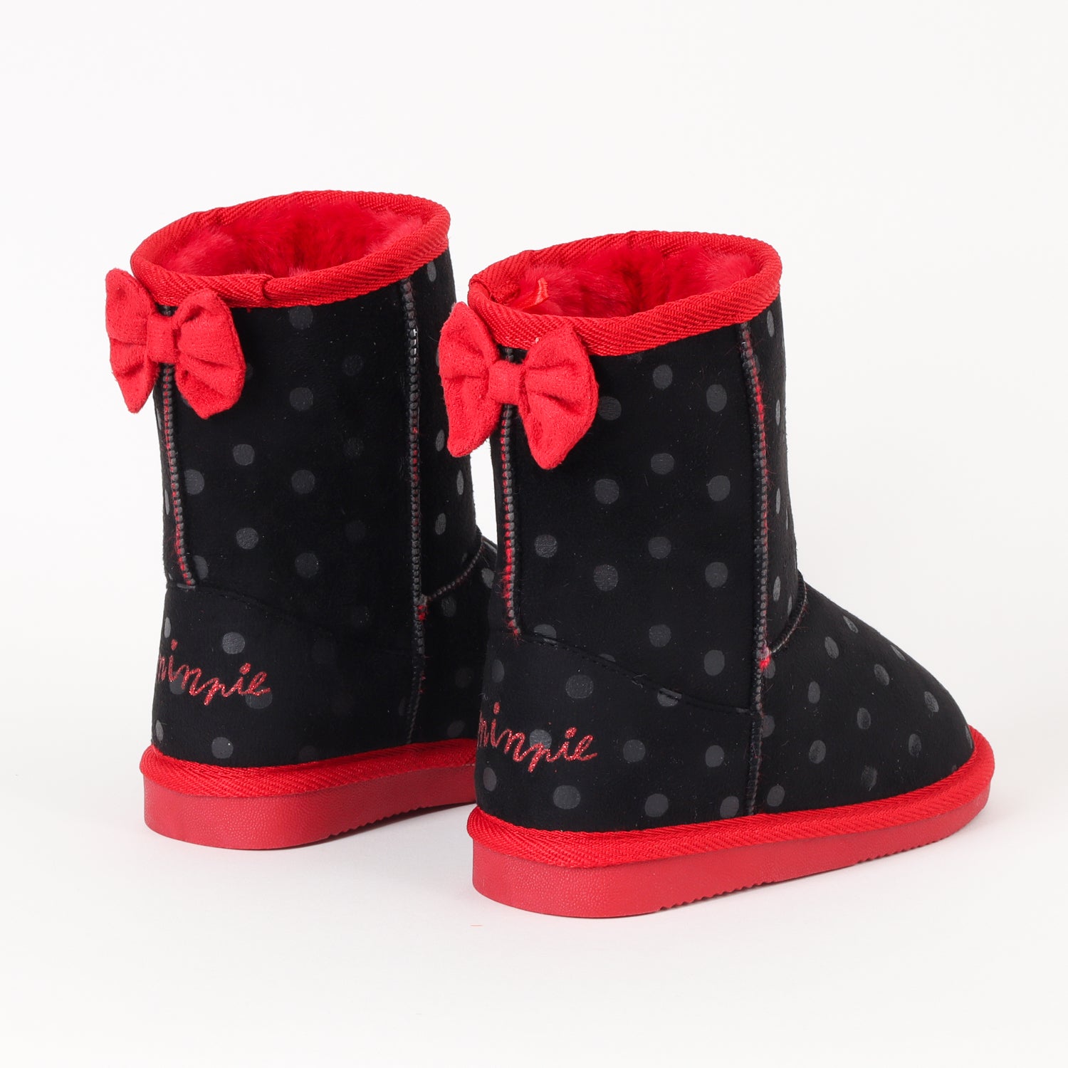 Bota Chiporro Niña Minnie Dots Negro Disney