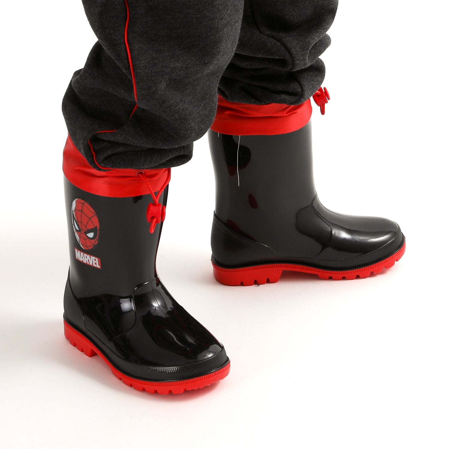 Bota De Agua Con Chiporro Niño Spiderman Mask Negro Marvel