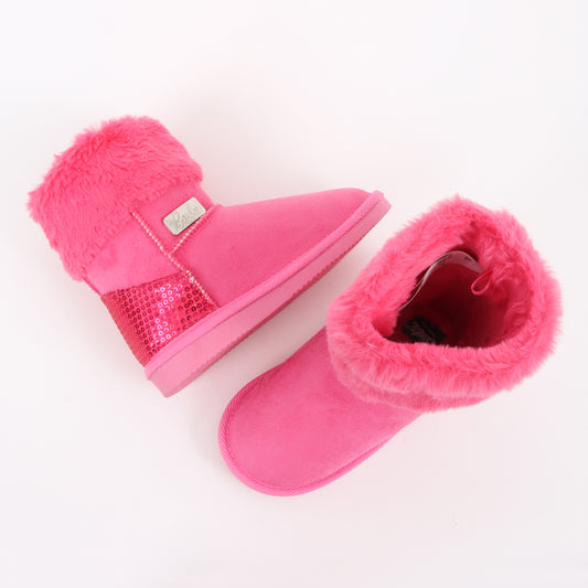 Bota Niña Chiporro Lentejuelas Rosado Barbie - Botas y Botines Chile | The Brands Club cl
