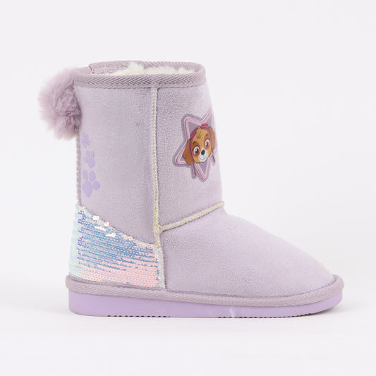 Bota Niña Chiporro Lentejuelas Skye Morado Paw Patrol - Botas y Botines Chile | The Brands Club cl