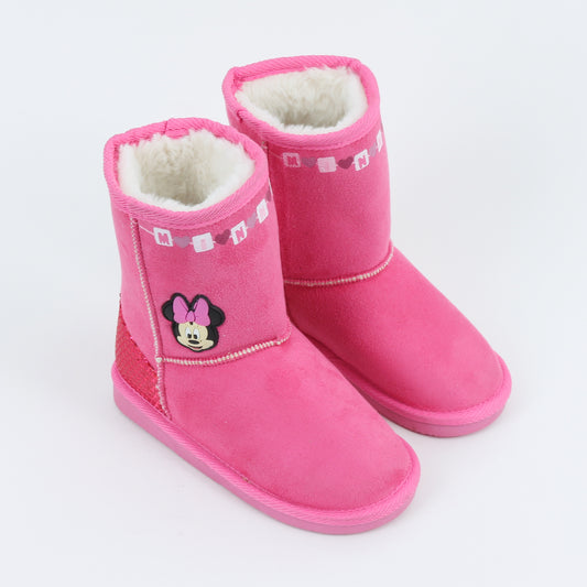 Bota Niña Chiporro Lentejuelas Minnie Rosado Disney - Botas y Botines Chile | The Brands Club cl