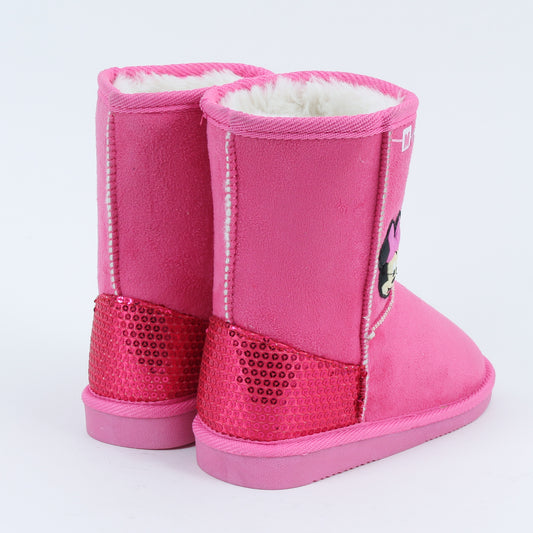 Bota Niña Chiporro Lentejuelas Minnie Rosado Disney - Botas y Botines Chile | The Brands Club cl