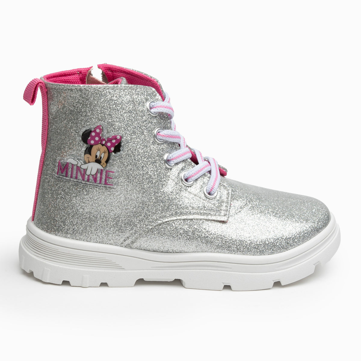 Botin Niña Brillos Minnie Plateado Disney - Botas y Botines Chile | The Brands Club cl