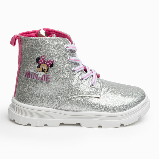 Botin Niña Brillos Minnie Plateado Disney - Botas y Botines Chile | The Brands Club cl