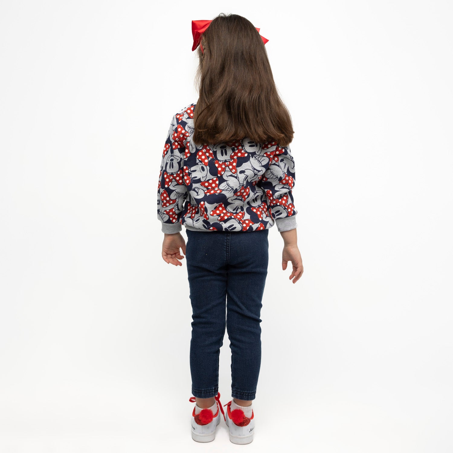 Calza Niña Logo Minnie Denim Disney