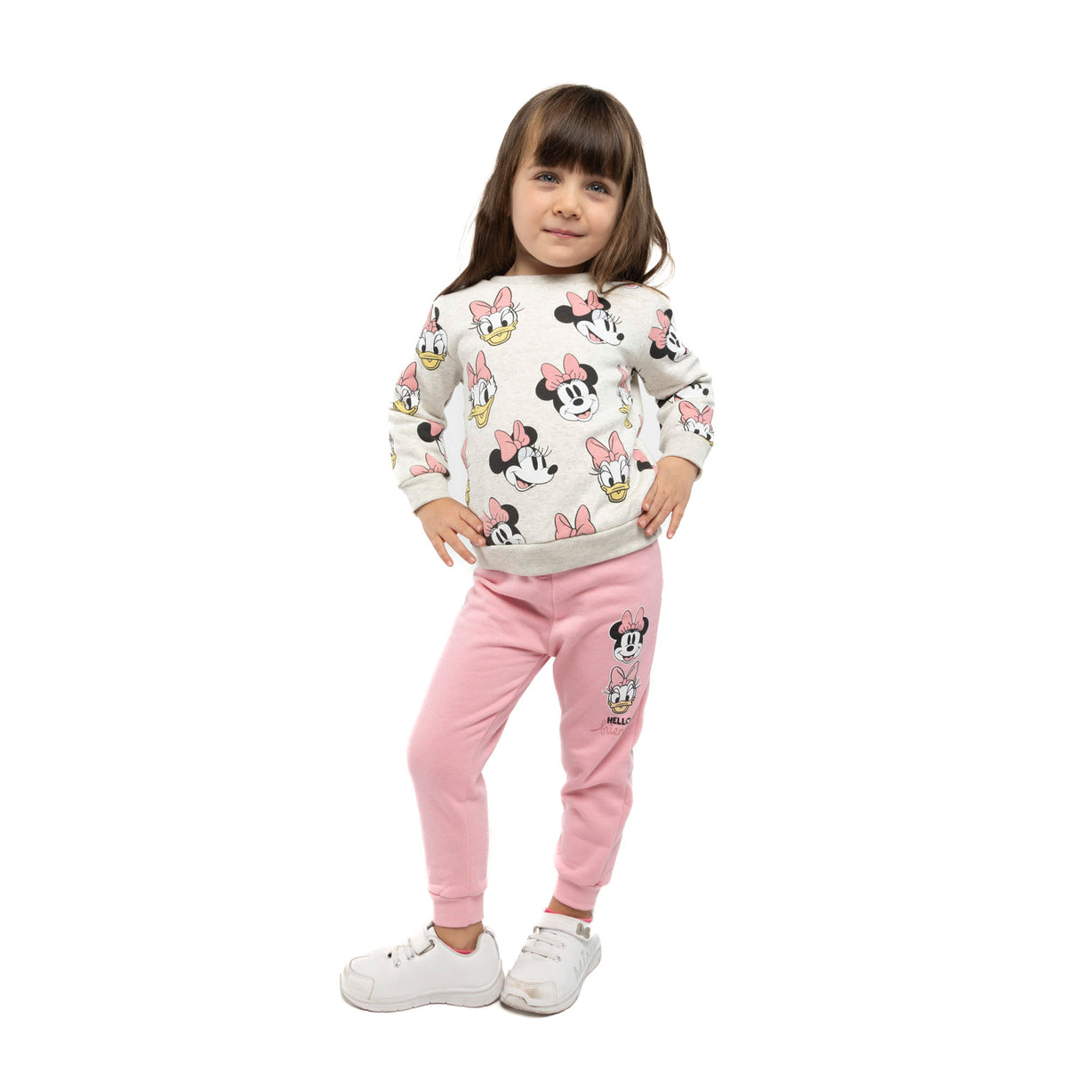 Buzo Niña Full Print Minnie Rosado Disney