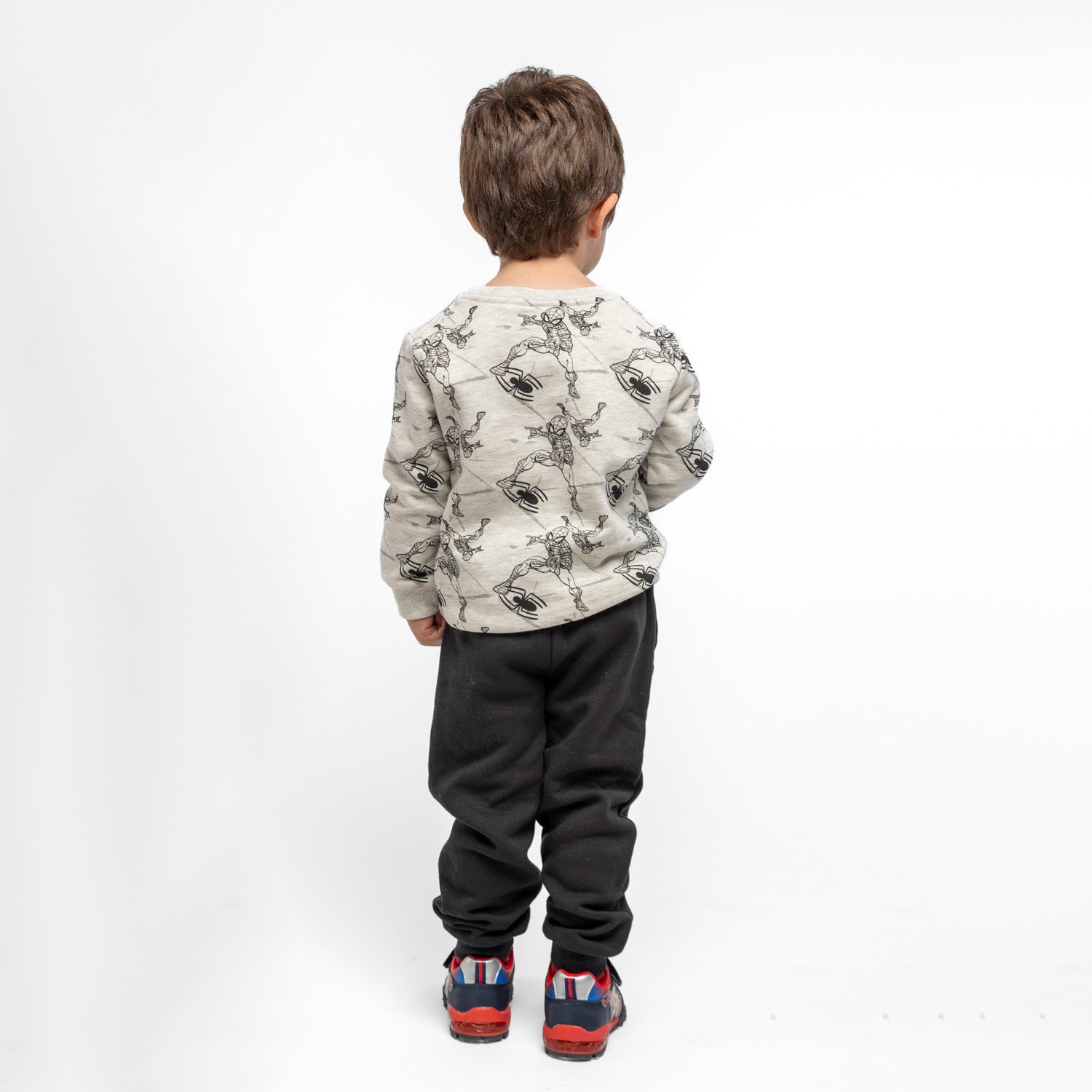 Buzo Niño Superhero Spiderman Gris Marvel