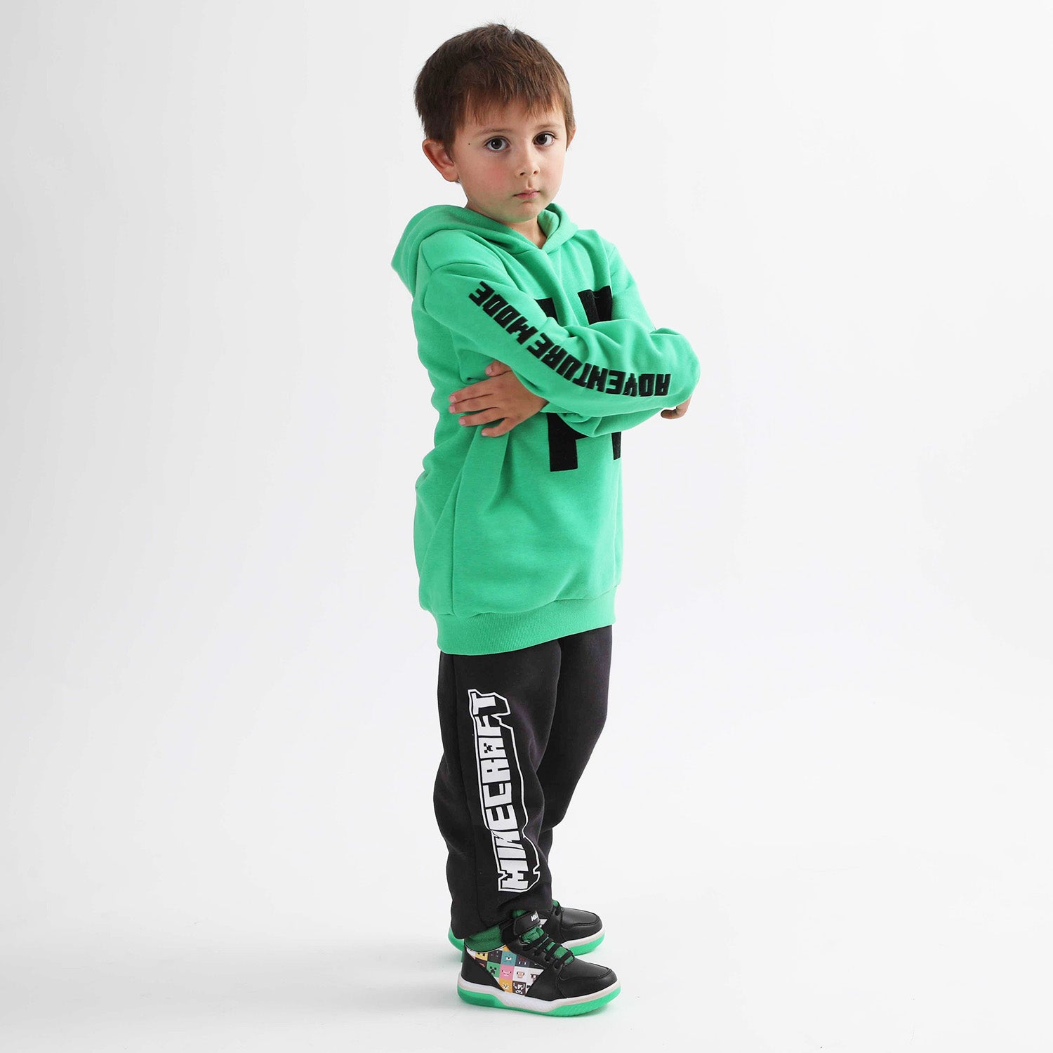 Buzo Niño Mode Verde Minecraft