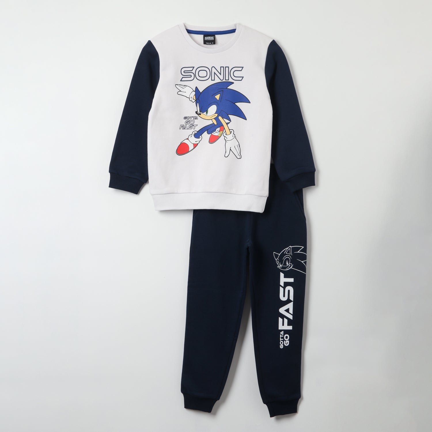 Buzo Niño Go Fast Blanco Sonic