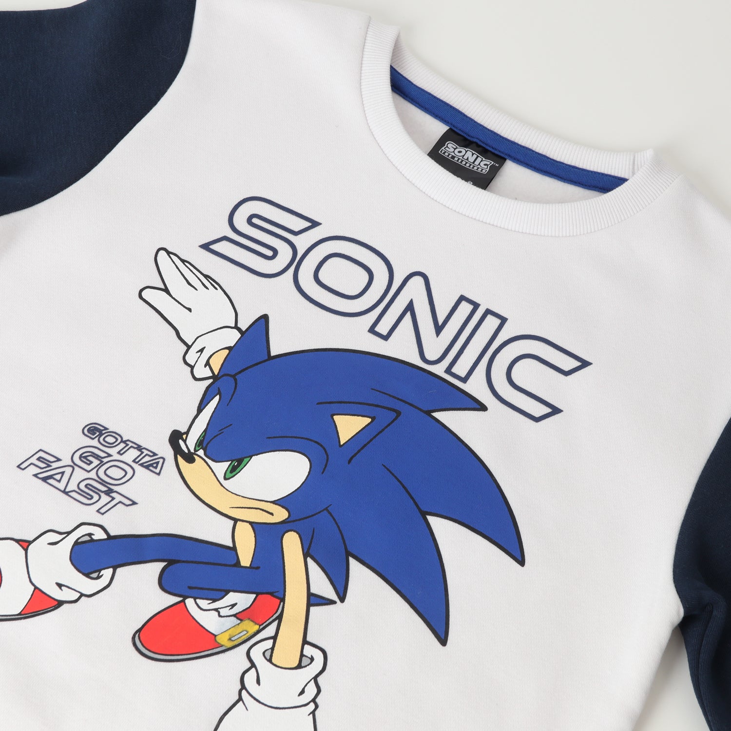 Buzo Niño Go Fast Blanco Sonic