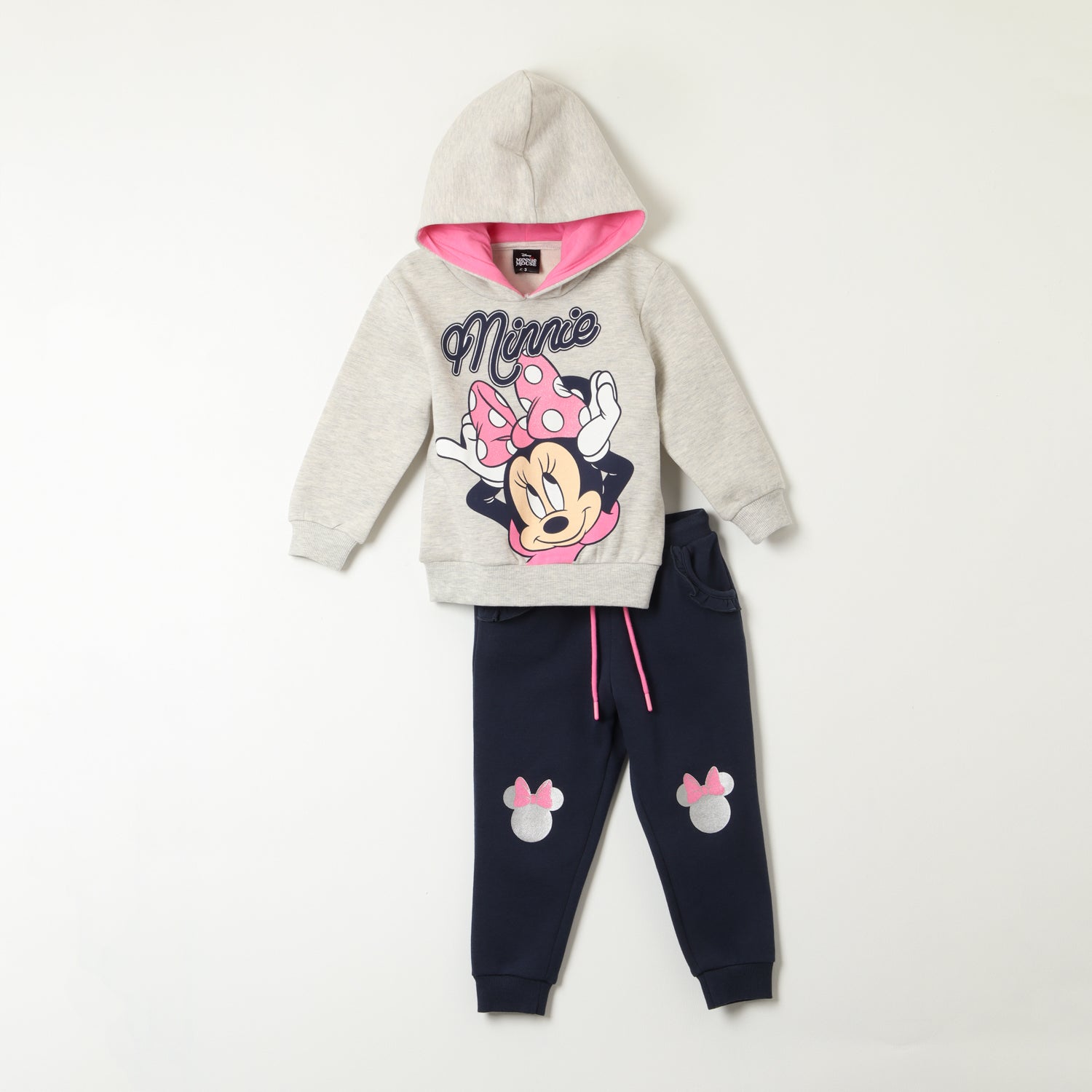 Buzo Niña Minnie Touch Gris Disney