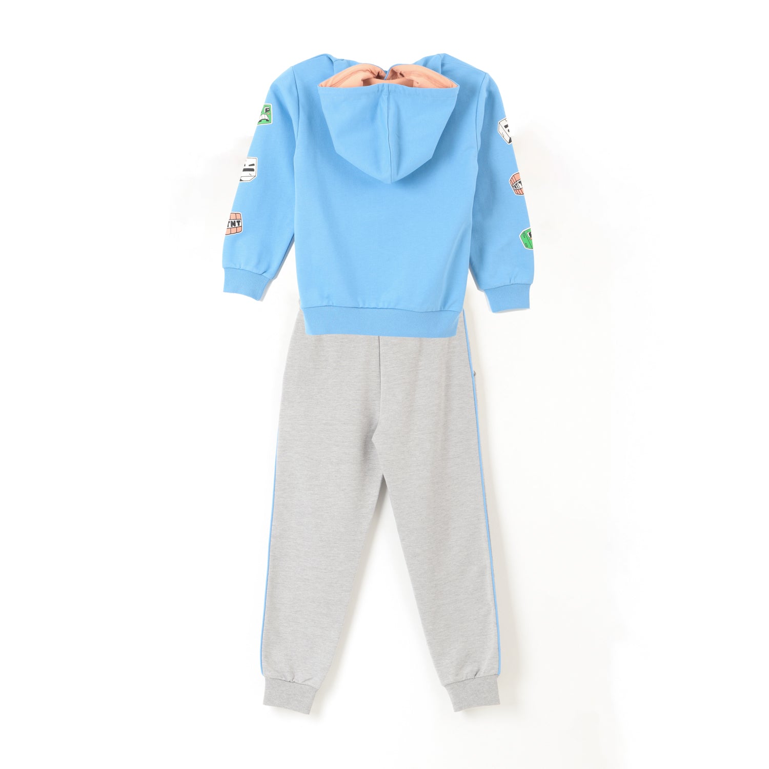 Conjunto Buzo Niño Esqueleto Azul Minecraft