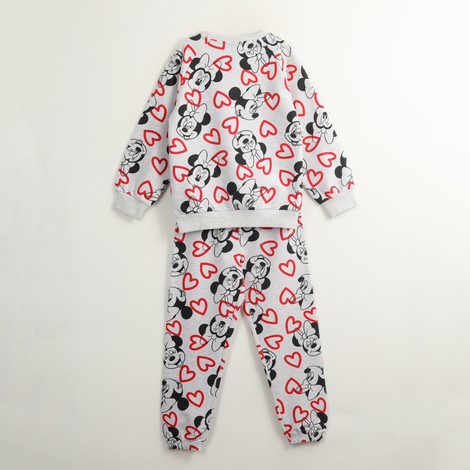 Conjunto Buzo Niña Minnie Hearts Gris Disney