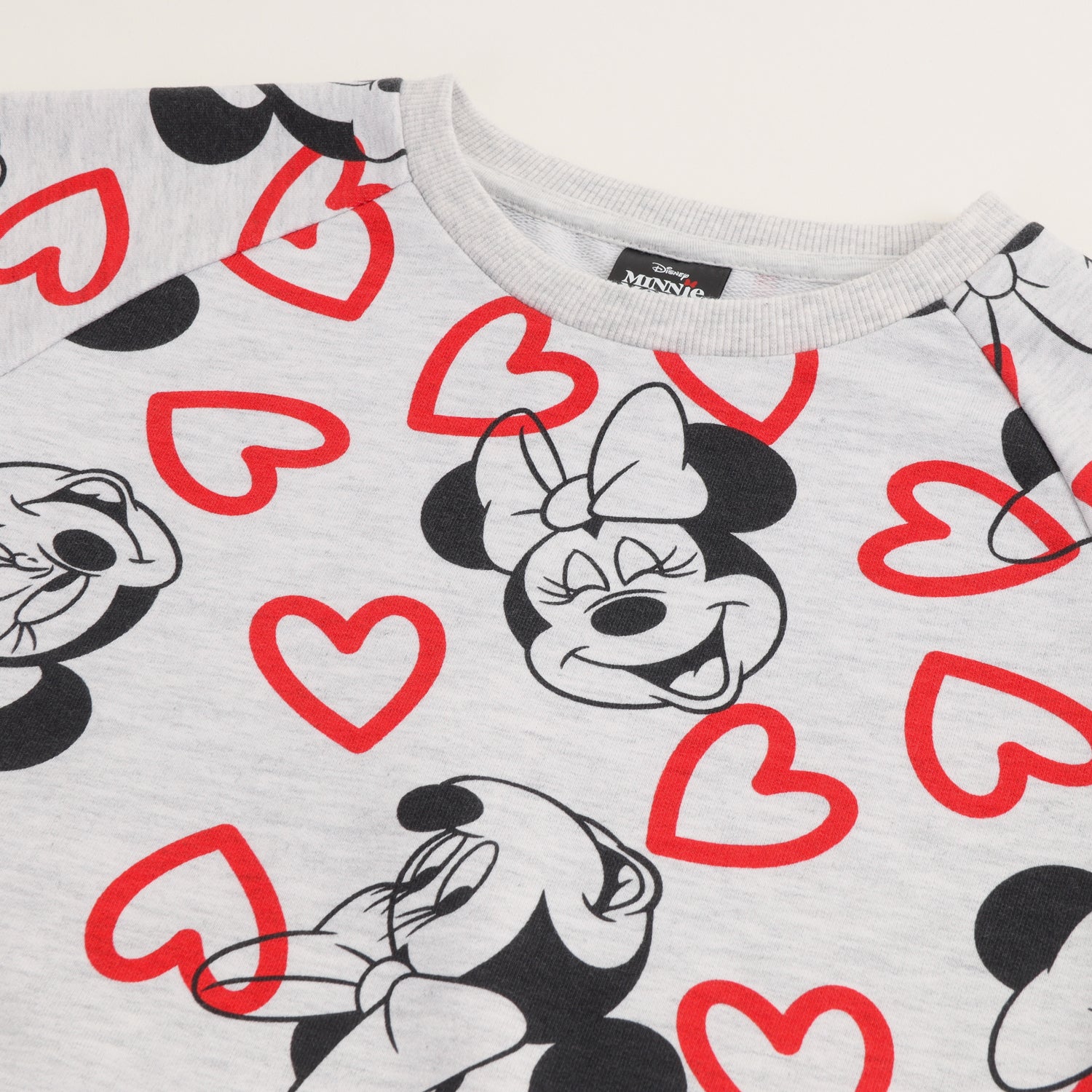 Conjunto Buzo Niña Minnie Hearts Gris Disney