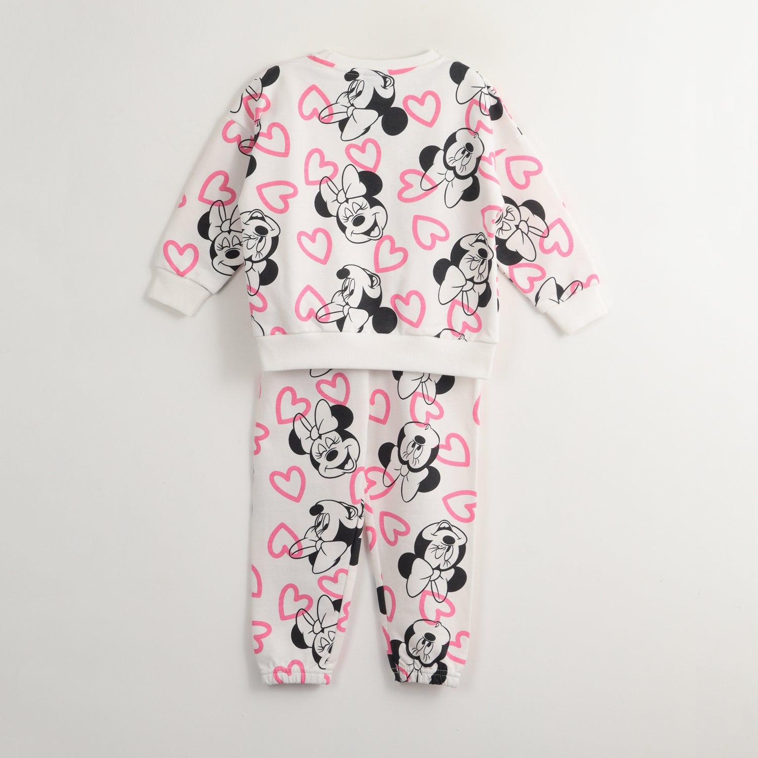 Conjunto Buzo Niña Minnie Full Of Hearts Blanco Disney