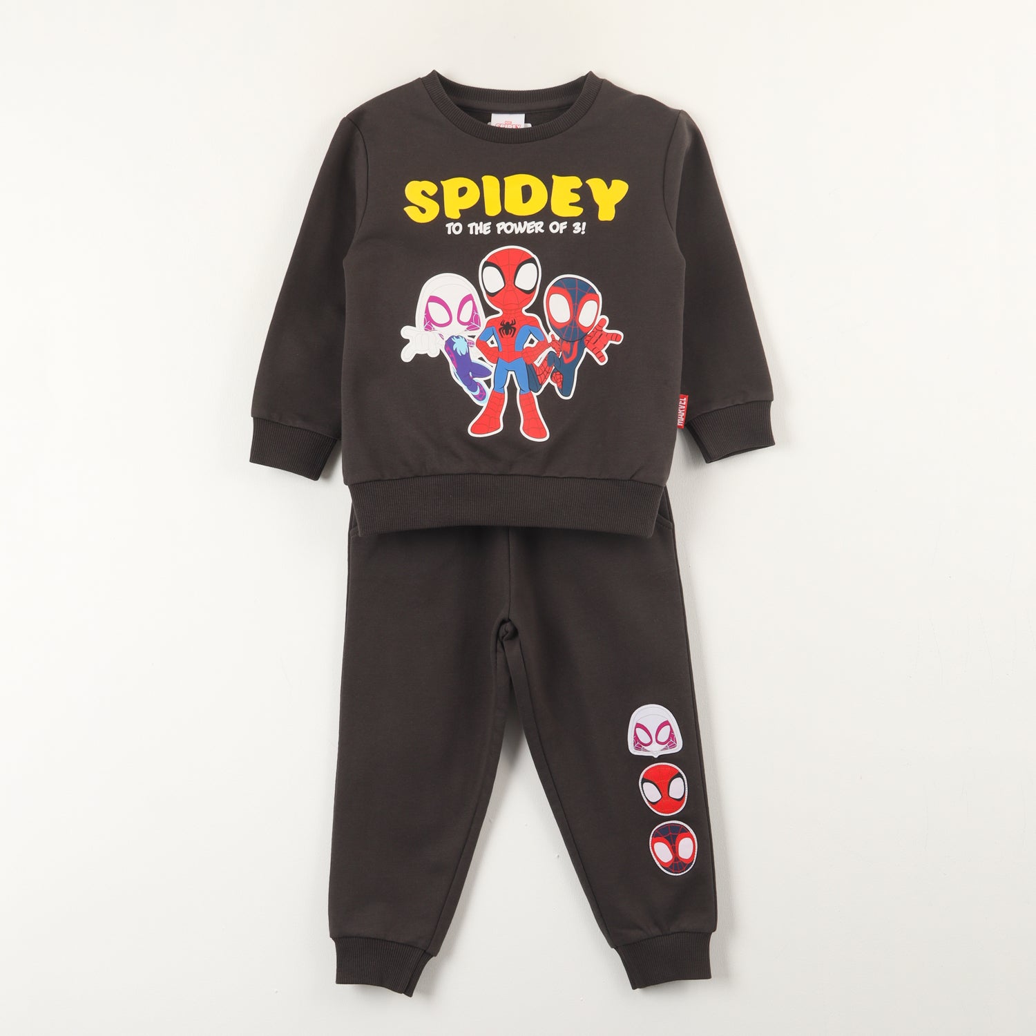 Conjunto Buzo Niño Spidey Power Of 3 Gris Marvel